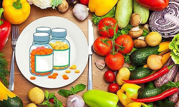витаминҳо дар маҳсулот барои баланд бардоштани потеатӣ