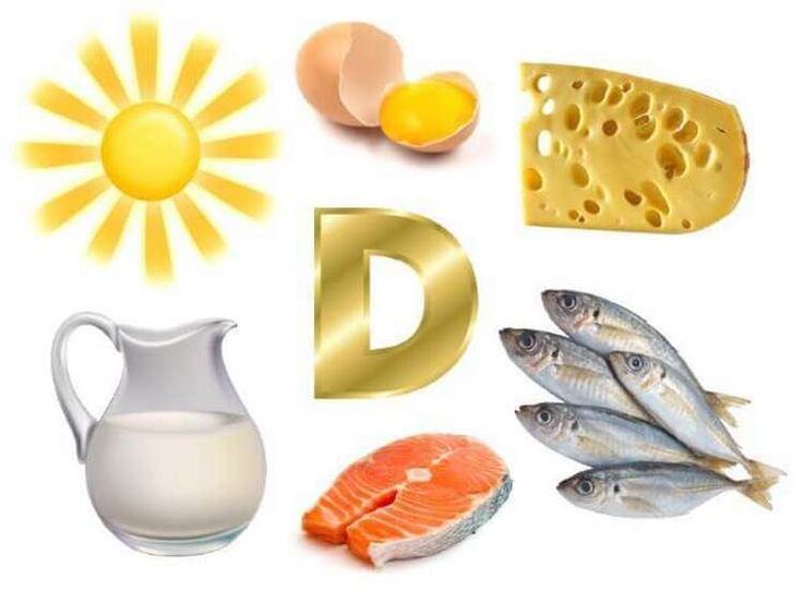 витамини D дар маҳсулот барои потенсиал